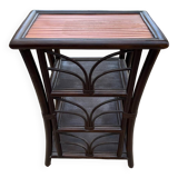 Rattan shelf on legs
