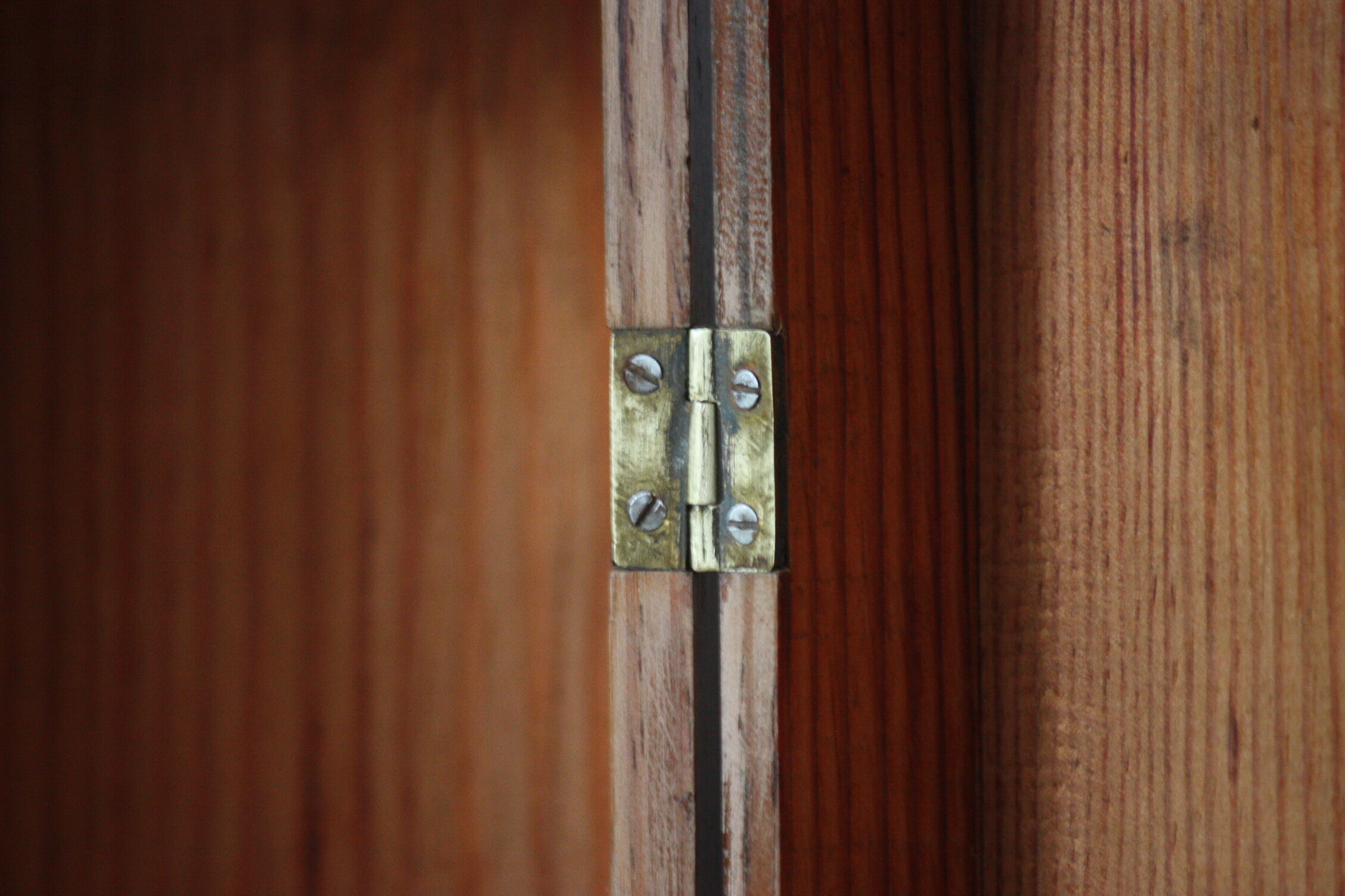 Carved wooden box with lock