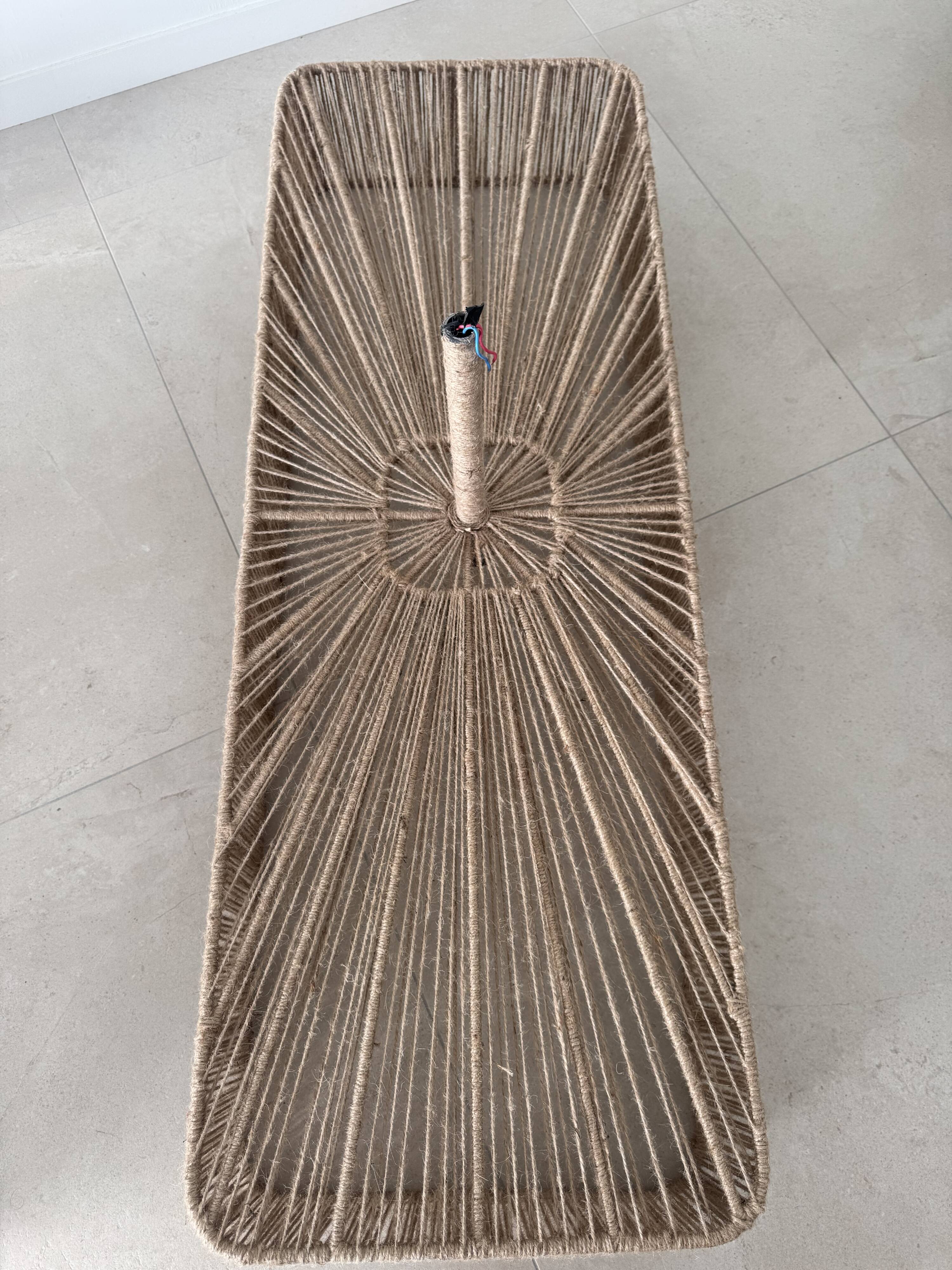 Jute cord ceiling suspension wabisabi Ibiza Bali unique piece