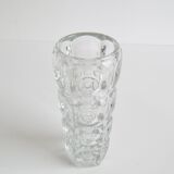 Vintage Glass Vase by František Pečeny for Heřmanova Huť, Czechoslovakia, 1960's.
