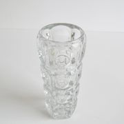 Vintage Glass Vase by František Pečeny for Heřmanova Huť, Czechoslovakia, 1960's.
