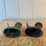 Anciens bougeoirs en bronze XIXeme