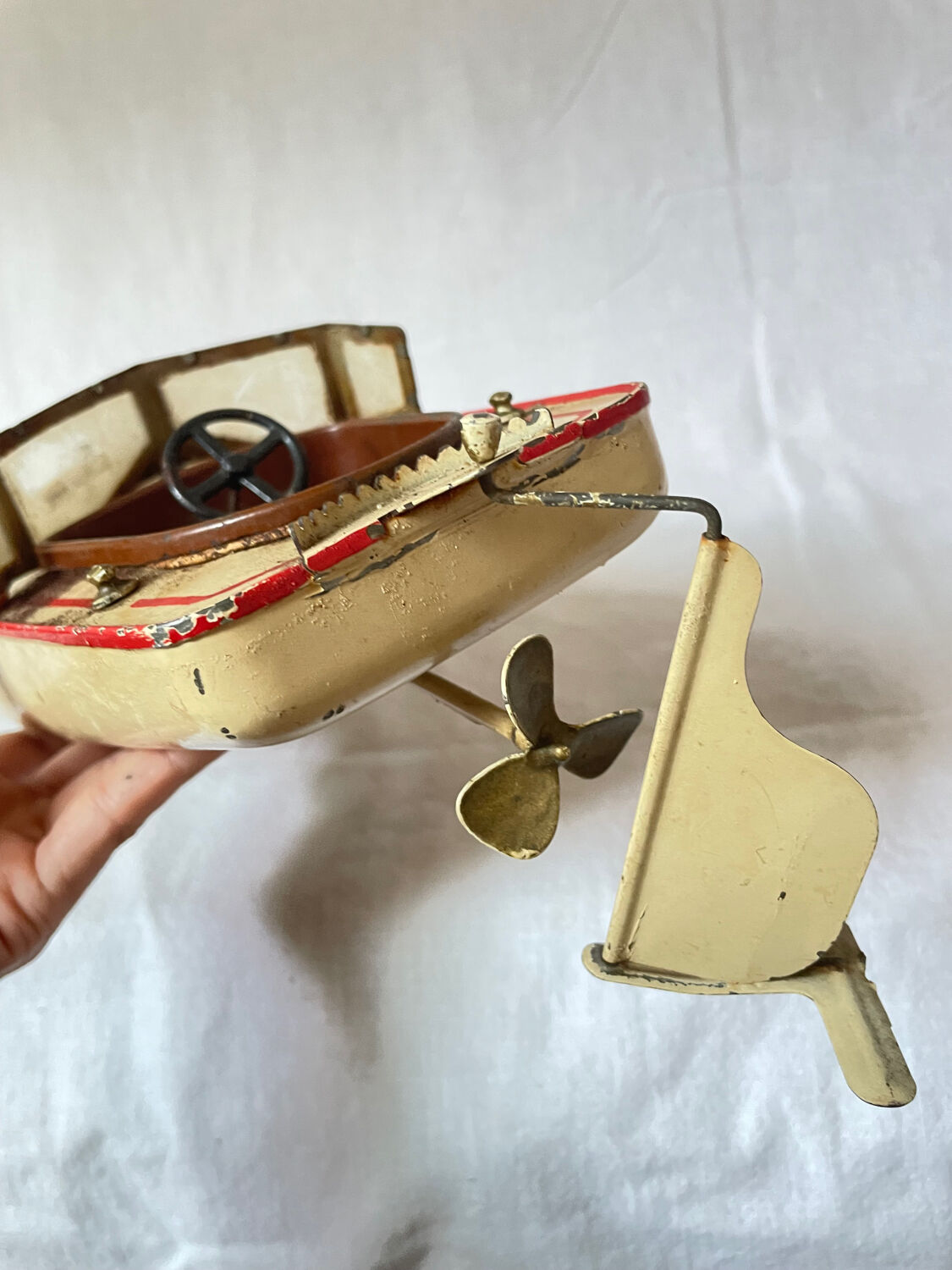 Vintage jeep boat toy