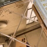 60s coffee table with pink mirror