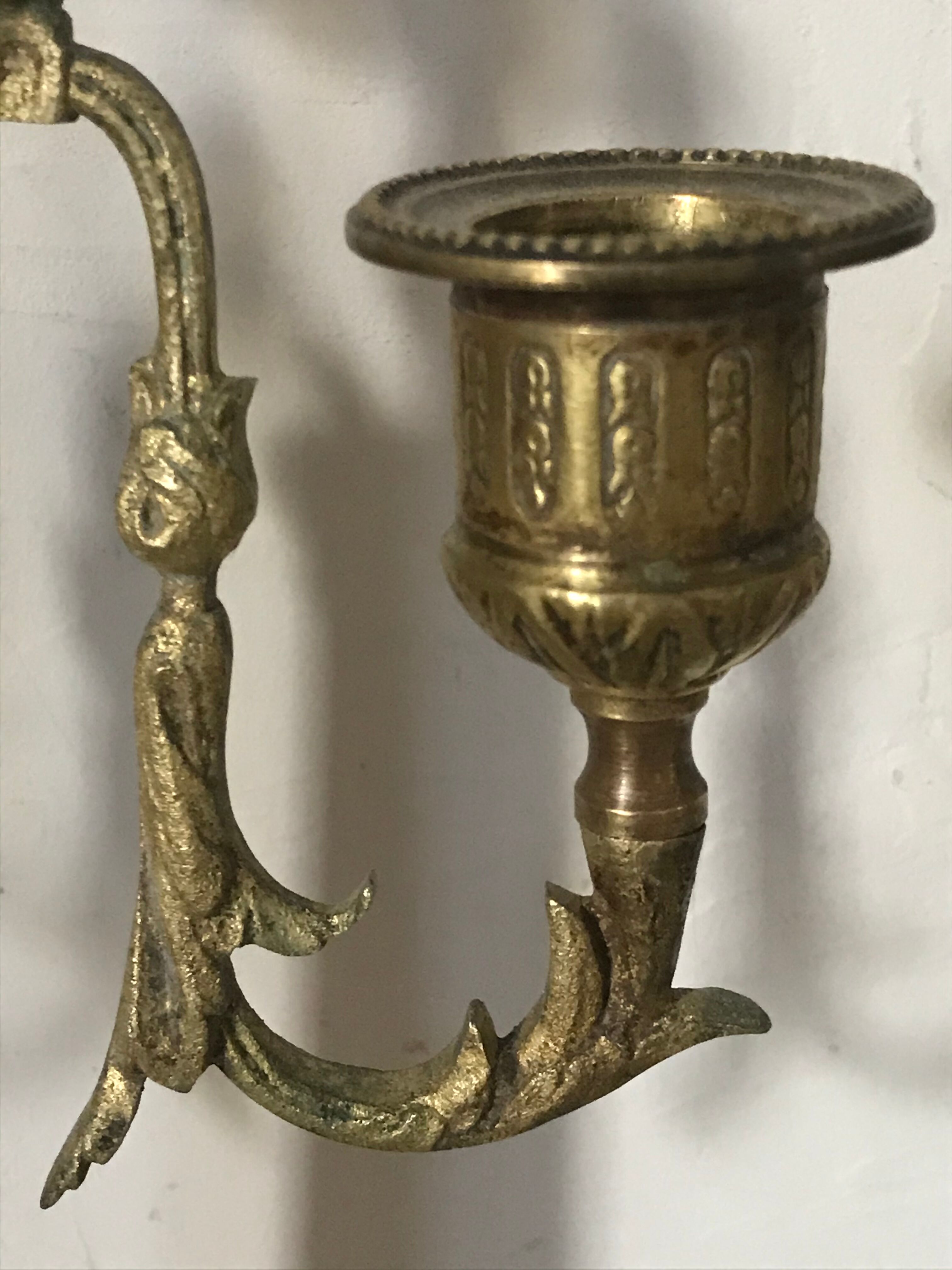 Pair of Napoleon III candlesticks