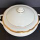 Fine white porcelain soup tureen from Limoges.