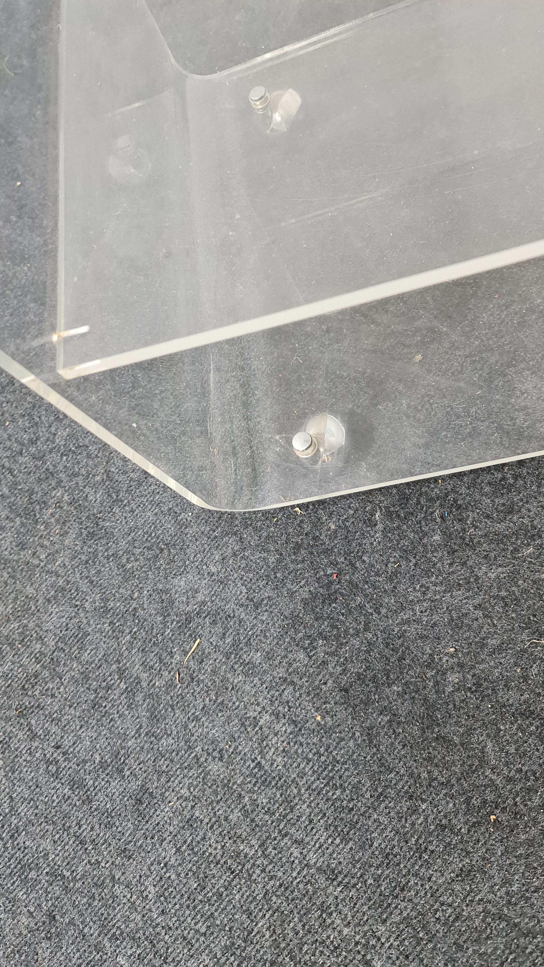 Vintage perspex/acrylic trolley or side table