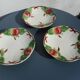 Trois assiettes barbotine