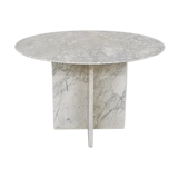Mid-century round marble dining table, 1970's