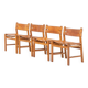 Oak & leather dining chairs