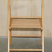 Set of 4 folding steamer chairs in oak from around 1940.