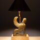 Maison Le Dauphin France, Exceptional Sphinx Table Lamp 1970s