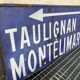 Panneau directionnel vintage