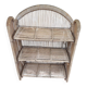 Vintage folding wicker furniture in its original condition