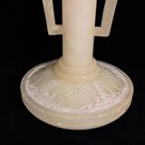 Alabaster vase with art nouveau handles