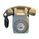 Téléphone ancien  murale gris