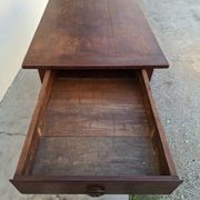 Rustic monastery farmhouse table, antique, 19th century, made of walnut.