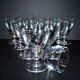 Set of 11 uncut Trianon wine glasses CRISTAL SAINT-LOUIS 2nd choice H12