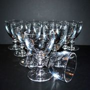 Set of 11 uncut Trianon wine glasses CRISTAL SAINT-LOUIS 2nd choice H12