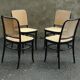 Set de 4 chaises cannées Prag chair