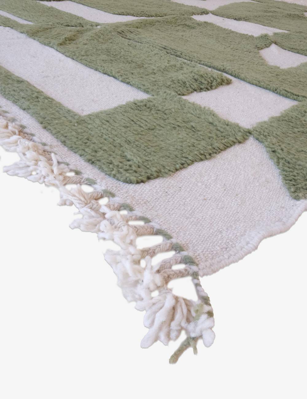 Contemporary Green Rug - 288 x 211 cm