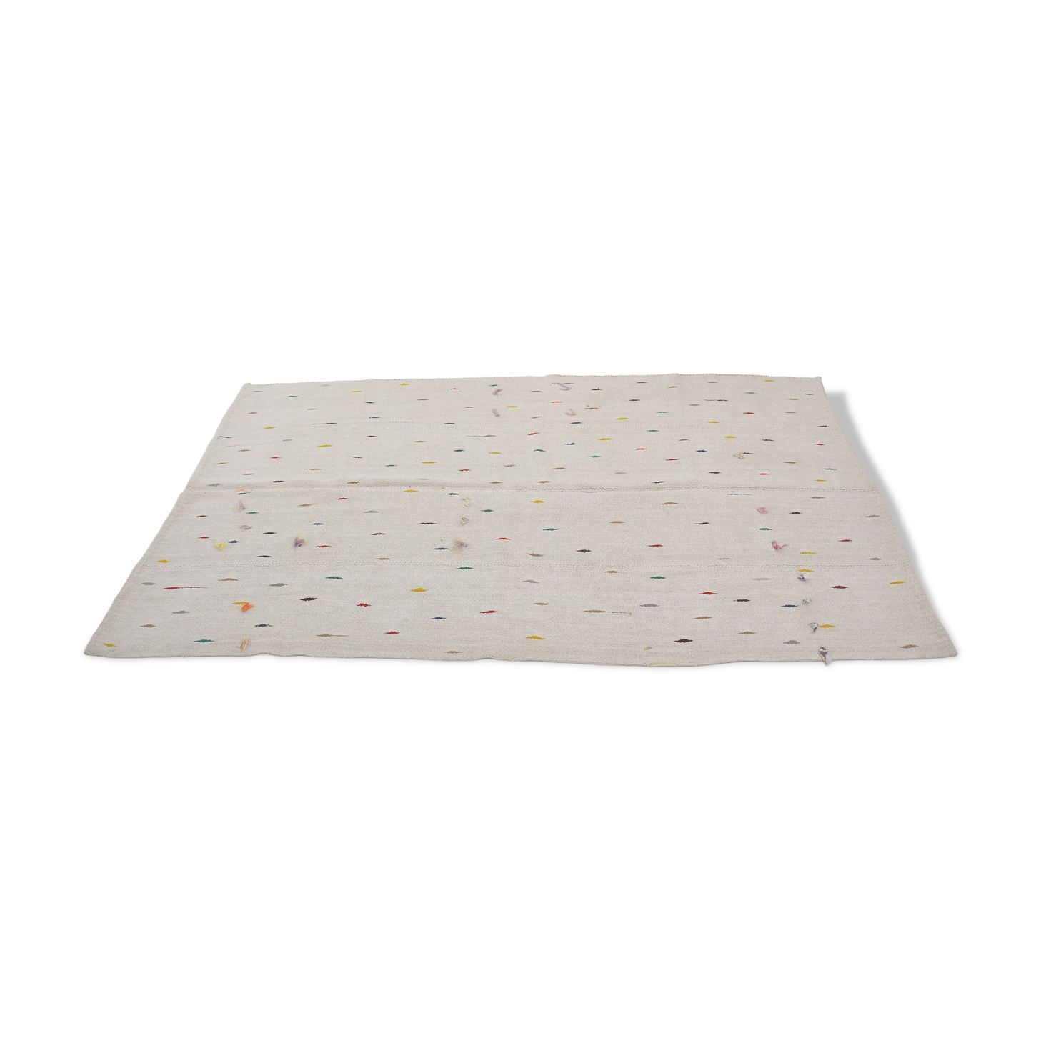 Vintage decorative hemp rug for the home, ref. 3672