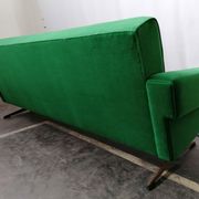 Mid-century Italian emerald green sofa