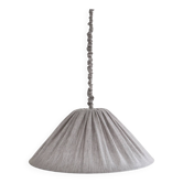 Suspension en lin et coton plissé "Malala" fines rayures classic grey