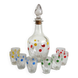 Typical polka dot liquor service from the 50s