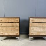 Paire de commodes italiennes vintage, années 1970