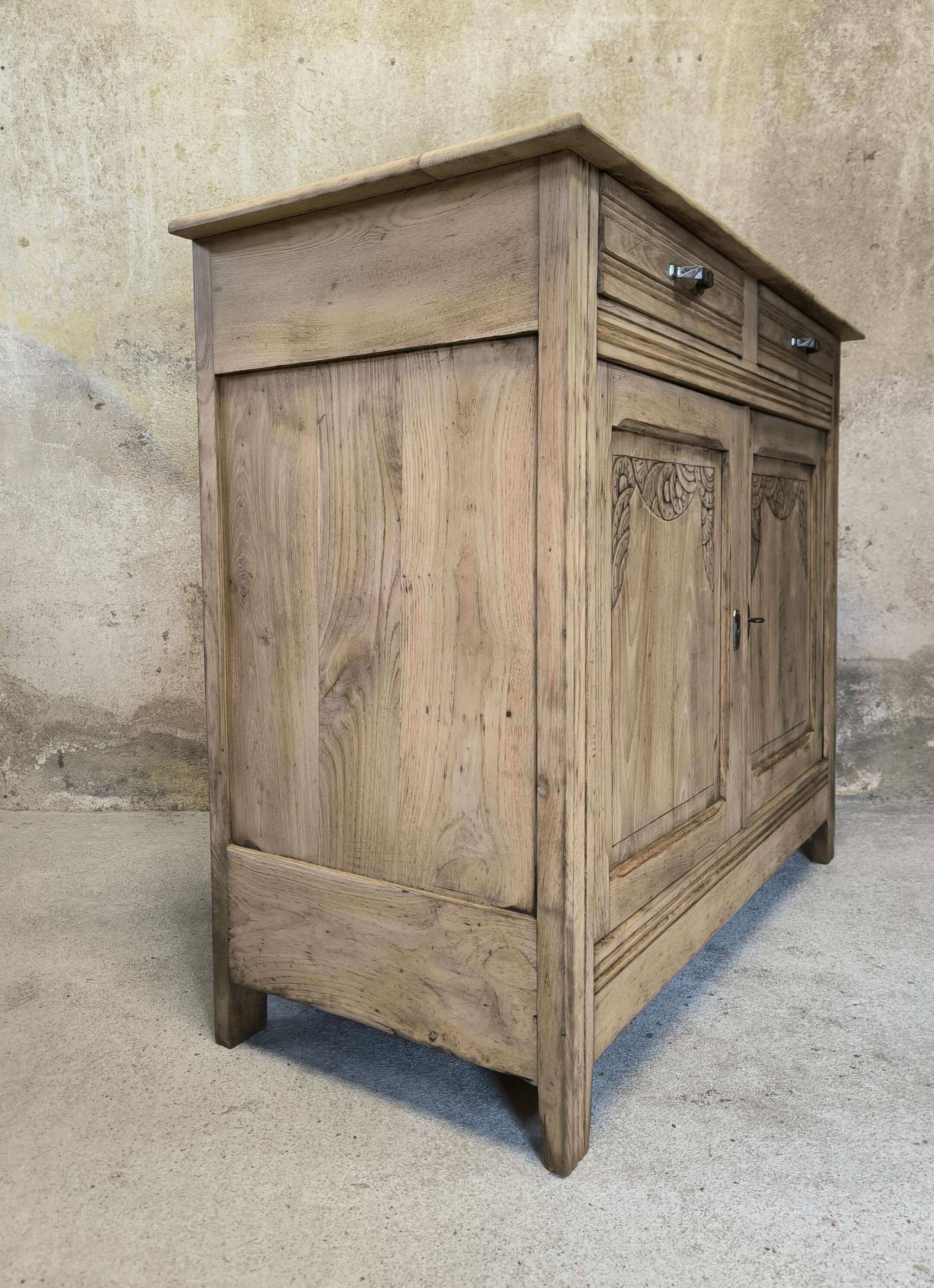 Vintage Art Deco wooden Parisian buffet.