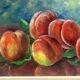 Tableau aux fruits vets 1950/60