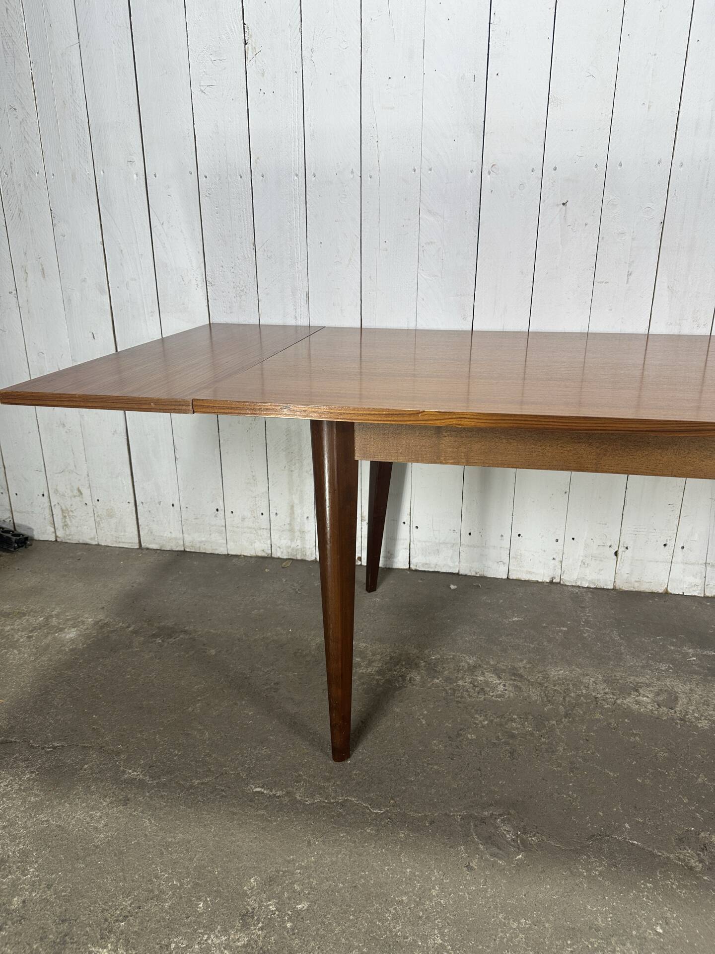 Table à manger vintage en teck extensible – années 60