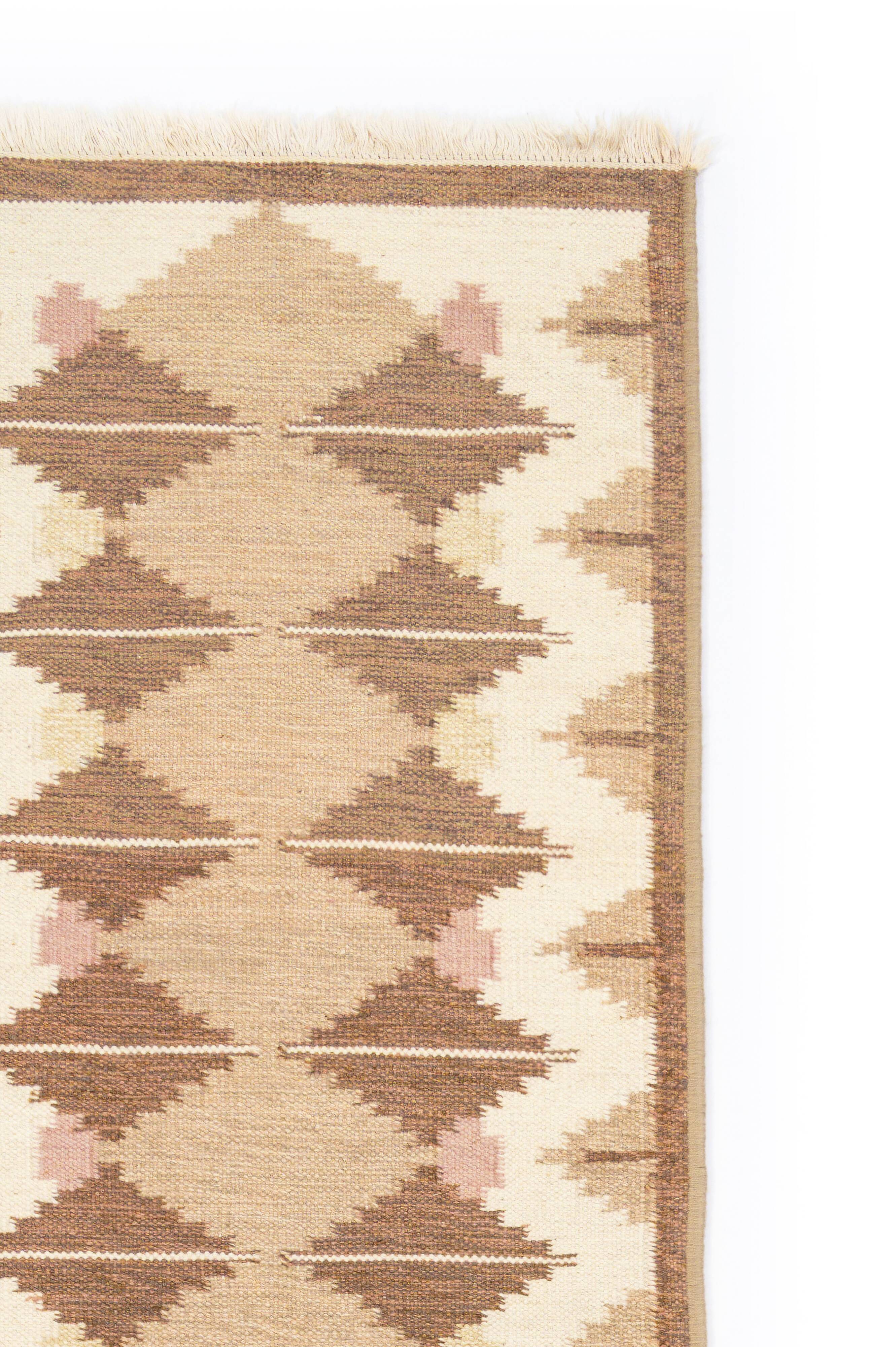 Scandinavian vintage gallery rug, 305/314 cm x 82 cm (120/124 x 32 in)