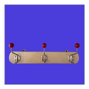 Vintage coat rack, coat hooks, wardrobe, 60's interior
