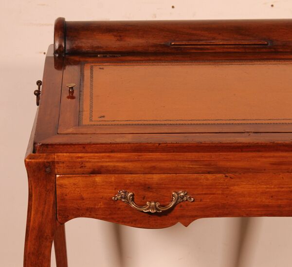 bureau / table à jeux en noyer d'époque napoléon III