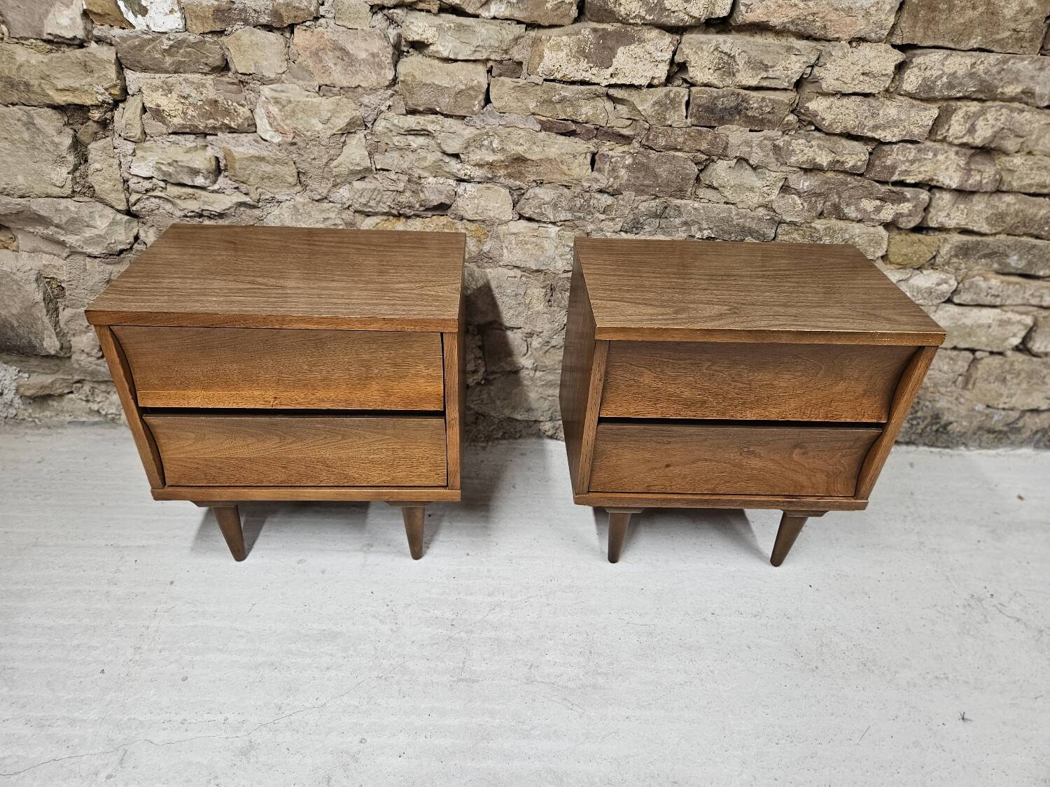 Paire de table de chevet Johnson Carper, 1960