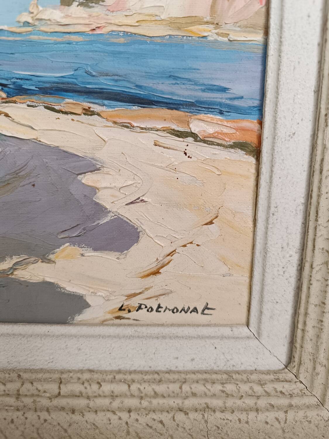 Painting representing the south of France signed Lucien Patronat