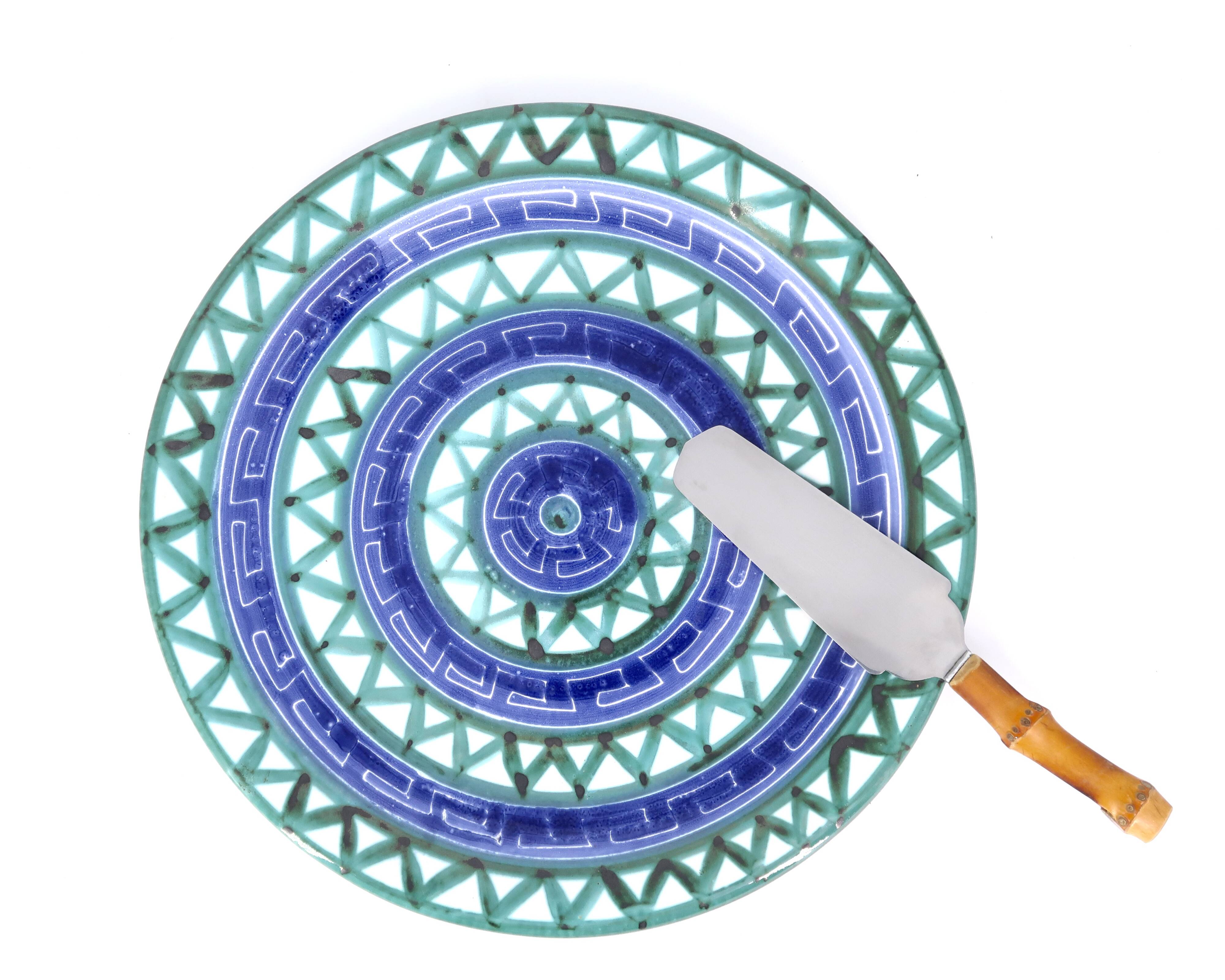 Ceramic pie dish by Robert Picault, Vallauris