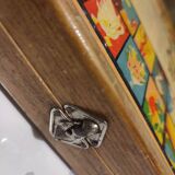 Antique Wooden Multi-Game Box - Ludo - Game of the Goose - Checkers