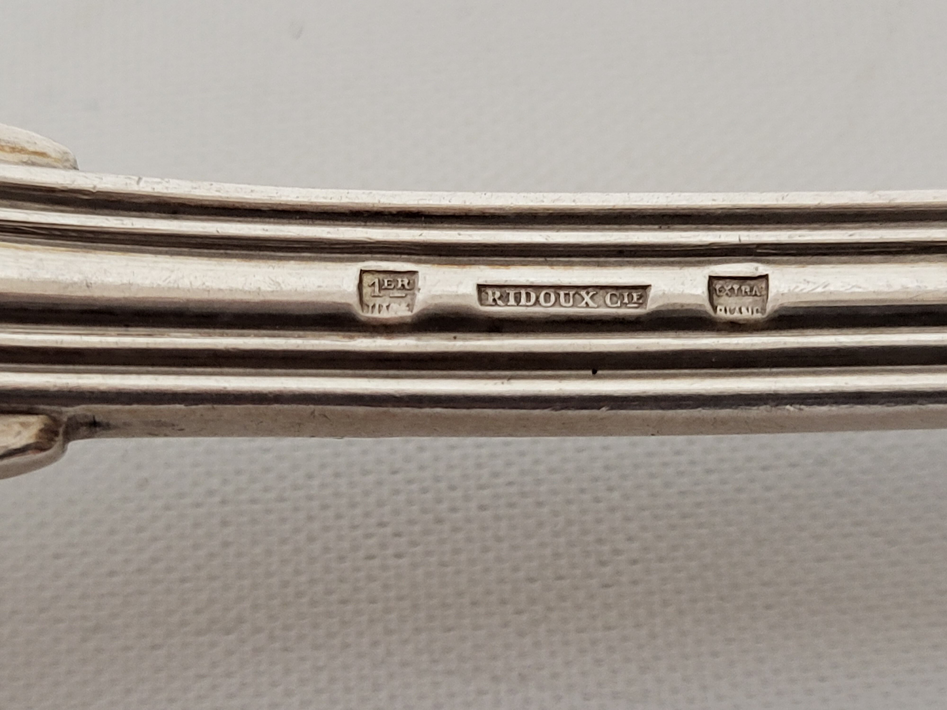 12 silver metal cutlery mesh model