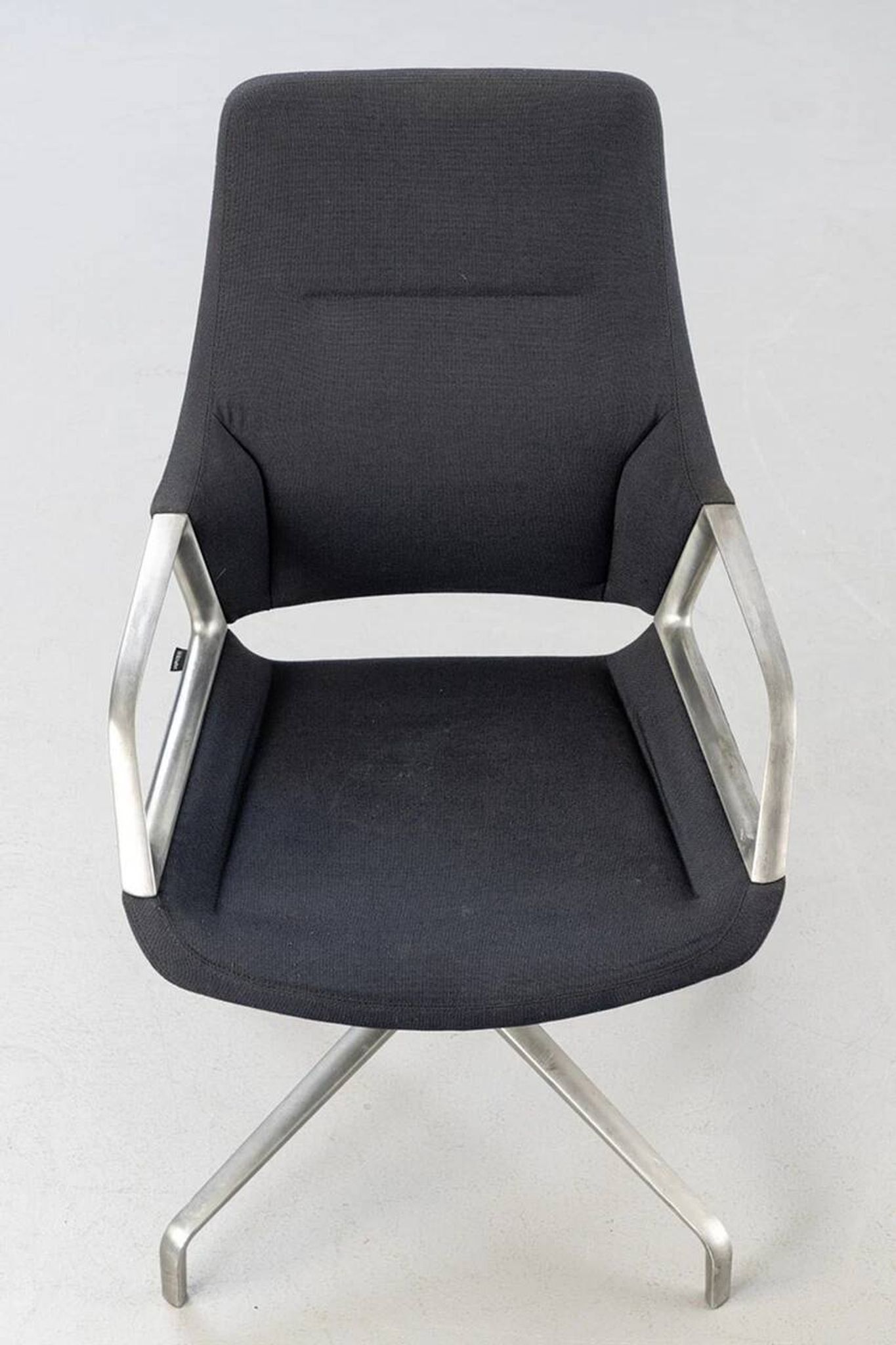 Chaise de bureau Wilkhahn Graph 3015 en aluminium et tissu