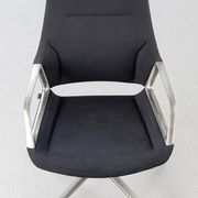 Chaise de bureau Wilkhahn Graph 3015 en aluminium et tissu