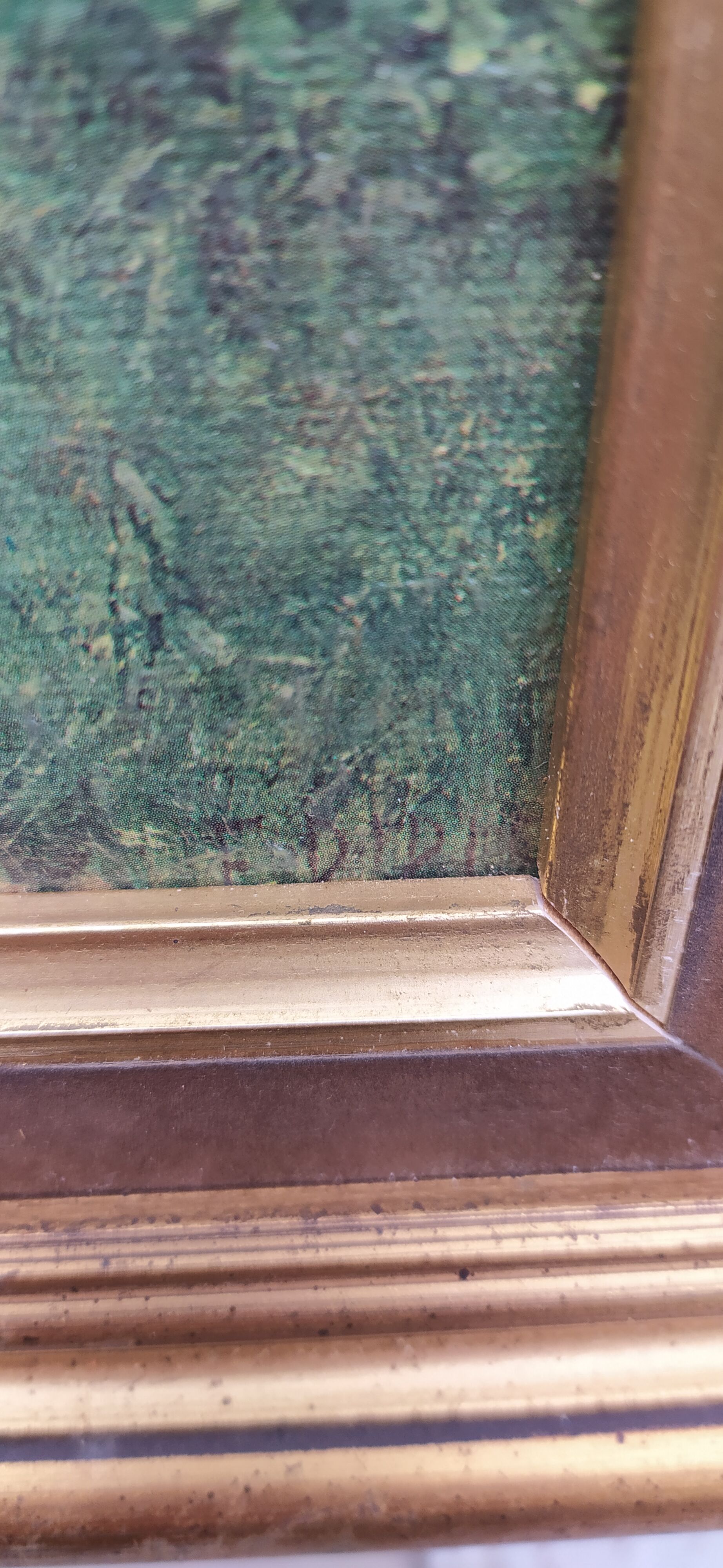 Painting "Young Girls in a Garden" by F. Didioni