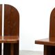 Ensemble de deux chaises de salle à manger sculpturales