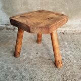 Brocante stool 3-legged plant table