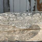 Presentation dish in cut crystal
