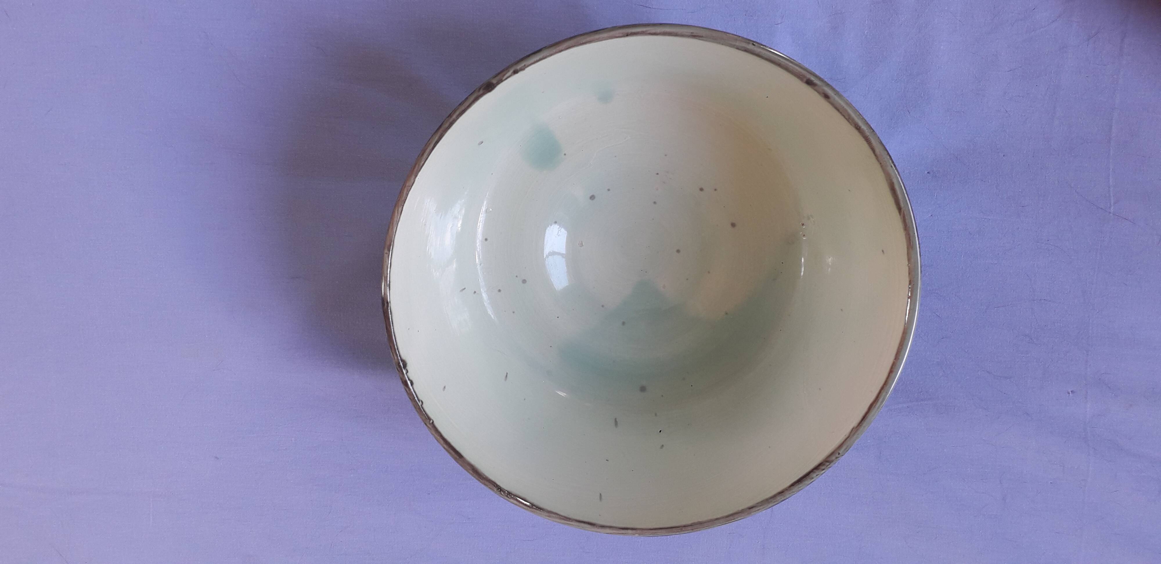 Large vintage ceramic pocket tray