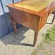 Louis Philippe desk in walnut, with a leather top.