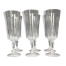 6 crystal champagne flutes